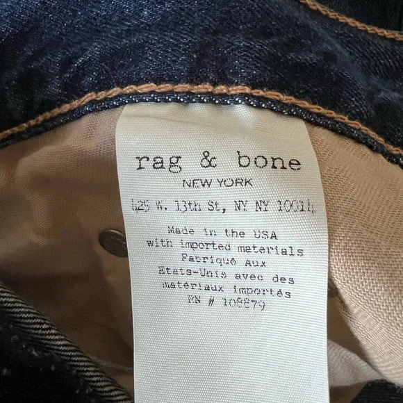 Rag & Bone Eddy Dive Denim Asymmetrical Mini Skirt - Picture 5 of 6